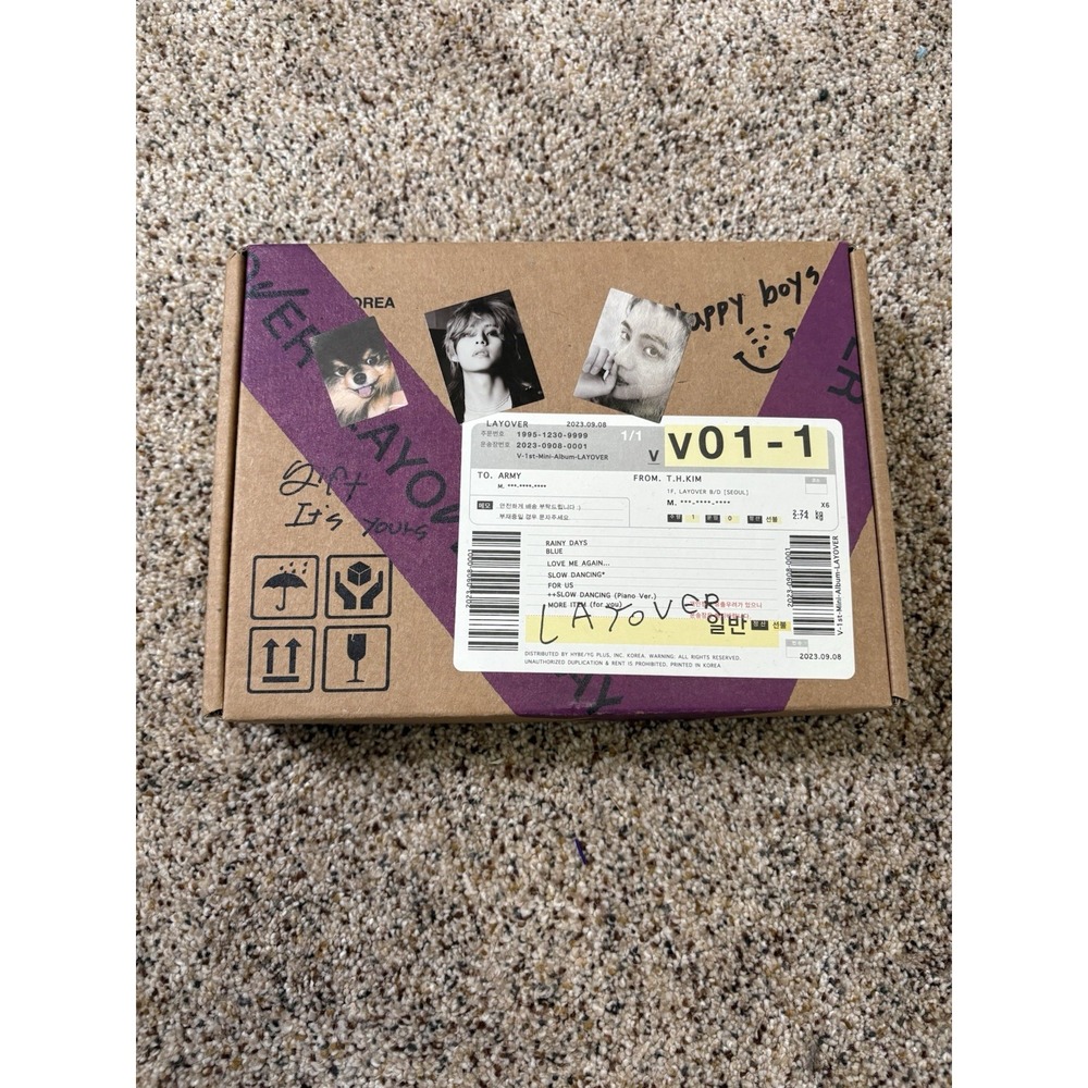 BTS v Taehyung‎ Solo Album Layover, Purple Version, CD